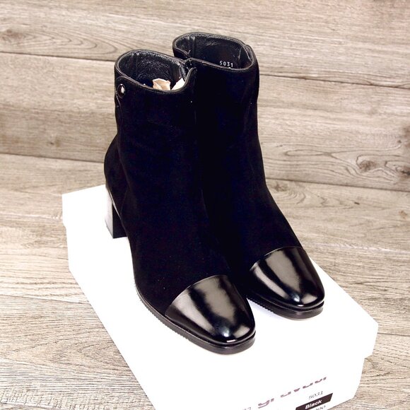 * NEW * $880 GRAVATI Neiman Marcus Women's 6.5 M Ankle Boot 5031 * add $15 Trees - Picture 1 of 15